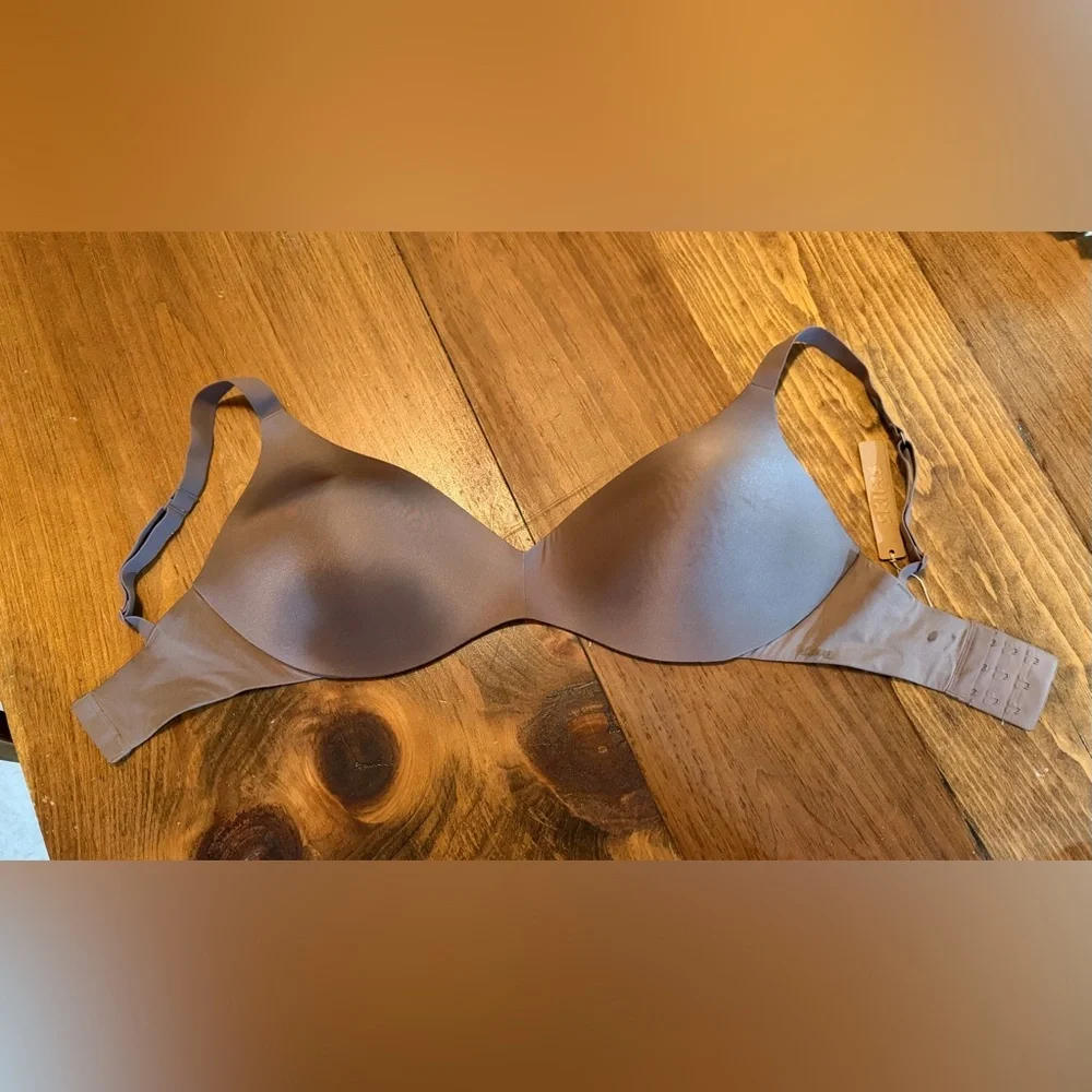 SKIMS Wireless Form Super Push Up Bra 34H 34DDDDD new with tags brown umber - Picture 2 of 4